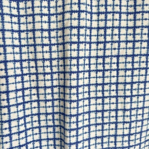 Champion Womens 1X Tie Dye Plaid Crop Crewneck Sweatshirt Blue Pullover Logo - Picture 4 of 6